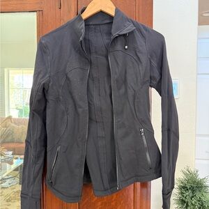 lululemon athletica Black Fitted Zip Bomber Jacket